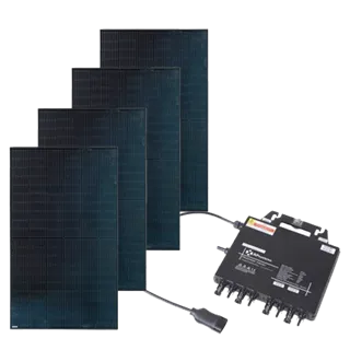 4 Zonnepanelen set