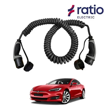 Ratio Laadkabel Tesla Model S - Spiraal
