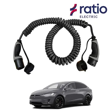 Ratio Laadkabel Tesla SUV Model X - Spiraal