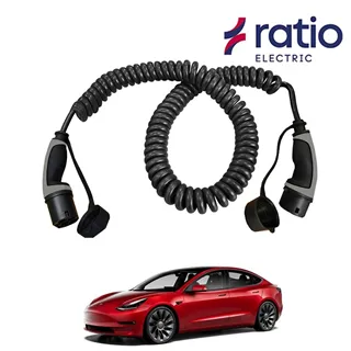 Ratio Laadkabel Tesla Model 3 - Spiraal