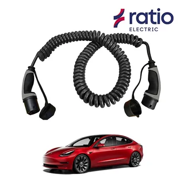 Ratio Laadkabel Tesla Model 3 - Spiraal
