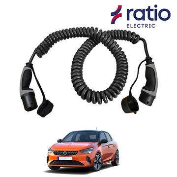 Ratio Laadkabel Opel e-Corsa - Spiraal