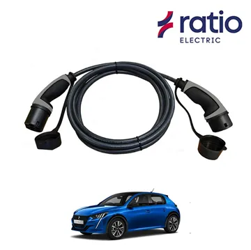Ratio Laadkabel Peugeot e-208 GT - Recht