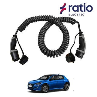 Ratio Laadkabel Peugeot e-208 GT - Spiraal