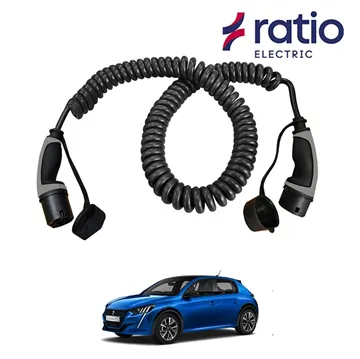 Ratio Laadkabel Peugeot e-208 GT - Spiraal
