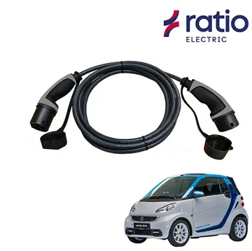 Ratio Laadkabel Smart Fortwo Electric Drive - Recht