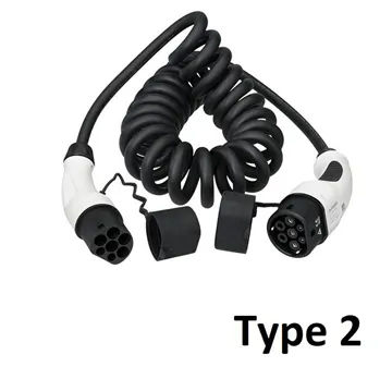 Laadkabel Type 2 Mennekes - Spiraal
