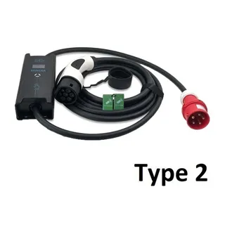 Mobiele lader Type 2 6 meter 32A 3-fase	