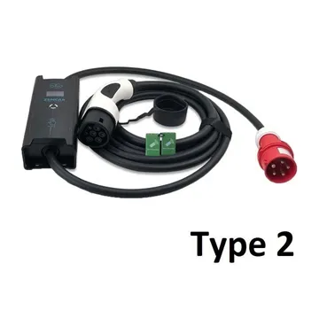 Mobiele lader Type 2 6 meter 32A 3-fase	